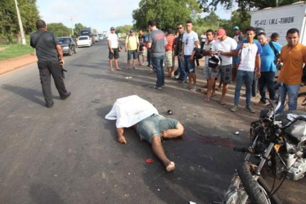 Motociclistas morrem em colisão de seus veículos na BR-316.(Imagem:Meionorte.com)