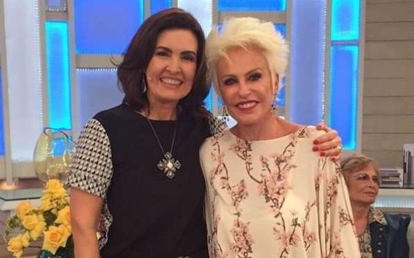 Fátima e Ana Maria se estranham nos bastidores da Globo.(Imagem:MSN)