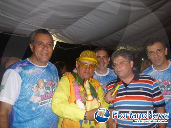 Vereador Everaldo Elvas, Repórter Amarelinho, Secretário George Everson, Deputado Gustavo e Prefeito Gilberto Júnior.(Imagem:FlorianoNews)