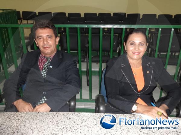 Vereadores Miguel vieira (PTB) e Maria da Guia (PROS).(Imagem:FlorianoNews)