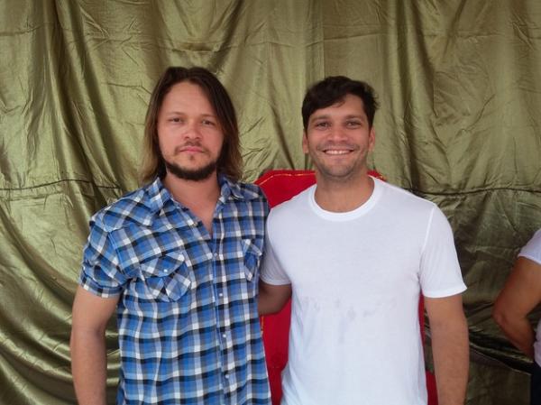 Atores Rithellhy Moura fará Jesus e Armando Babaioff será Caifás.(Imagem:Ellyo Teixeira/G1)