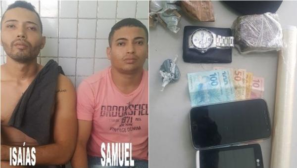 Dupla que comercializava drogas pelo Whatsapp é presa em Teresina.(Imagem:Divulgação/PM)
