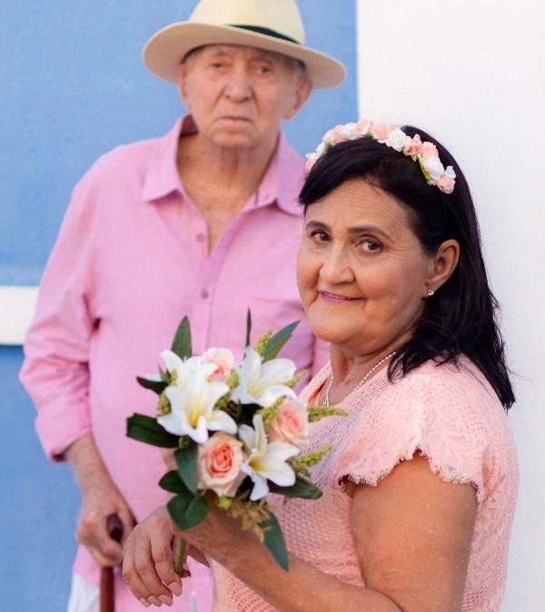 Aos 94 anos, homem realiza sonho da esposa de casar na igreja após quatro décadas juntos.(Imagem: Arquivo Pessoal)