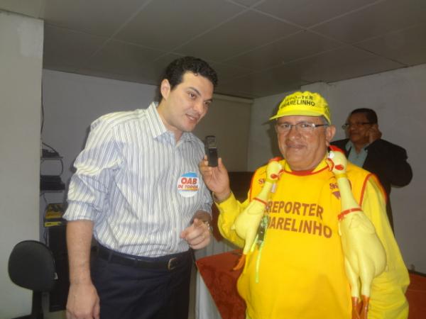 Celso Narros Neto participou de encontro com advogados em Floriano.(Imagem:FlorianoNews)