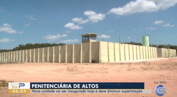 Cadeia Pública de Altos.(Imagem:Reprodução/TV Clube)