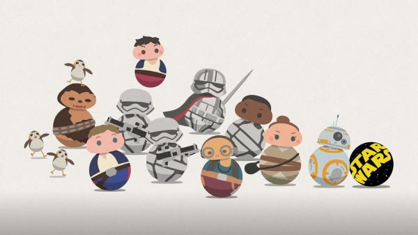 Personagens animados da série Star Wars Roll out(Imagem:Divulgação/LucasFilm)