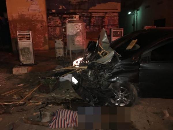 Colisão entre dois veículos deixa um feirante morto no Centro de Floriano(Imagem:FlorianoNews)