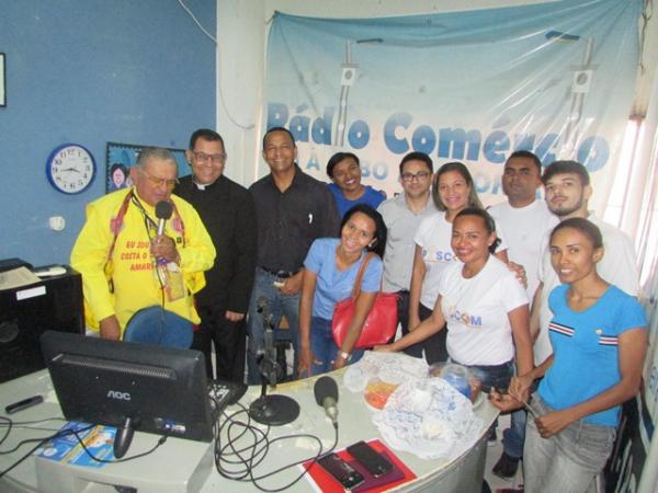 Rádio Comércio e Portal Floriano News recebem visita do Bispo Dom Edivalter Andrade.(Imagem:FlorianoNews)