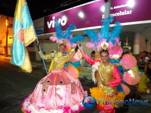 Cores, brilhos e samba no pé marcaram os desfiles das escolas de samba. (Imagem:FlorianoNews)