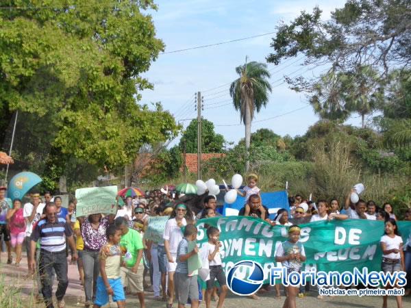 População de Jerumenha realiza manifestação pedindo mais segurança.(Imagem:FlorianoNews)