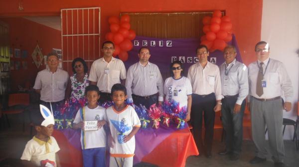  Alunos e professores da Escola Municipal Hercília Camarço celebram semana da Páscoa.(Imagem:FlorianoNews)