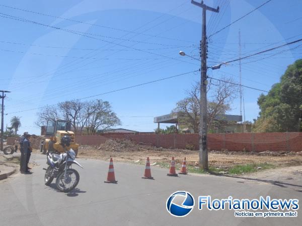 Alargamento da Rua Raimundo Ataíde.(Imagem:FlorianoNews)