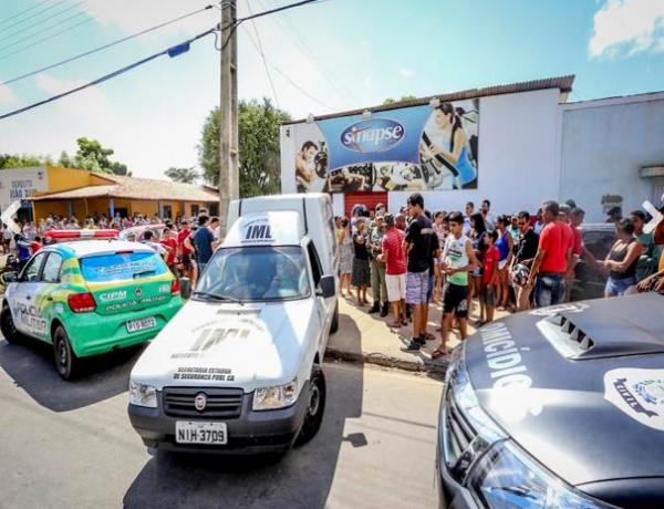 Homem mata ex-namorada em academia.(Imagem:Thiago Amaral/Cidade Verde)