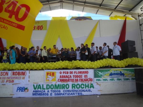 Homologada em convenção a candidatura de Gilberto Jr e Salomão Holanda.(Imagem:FlorianoNews)