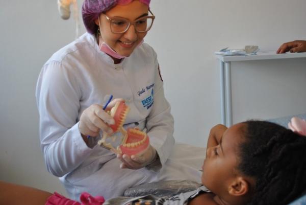 Clínica Integrada Jasmina Bucar faz triagem para atendimento em odontopediatria.(Imagem:FAESF)