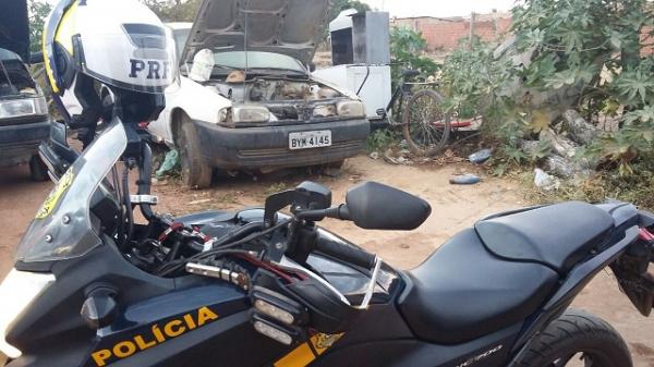 Motociclistas da PRF recuperam dois veículos roubados em Marcolândia(Imagem:PRF)