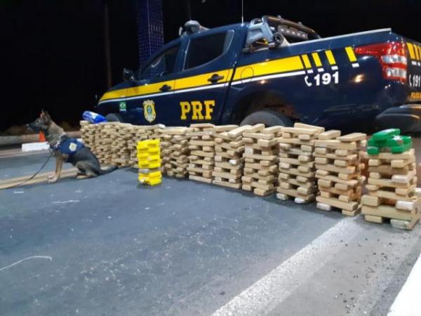 PRF apreende droga avaliada em R$ 2 milhões em Floriano.(Imagem:PRF)