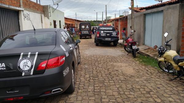 Jovem foi perseguido e morto na Zona Norte de Teresina.(Imagem:Rafaela Leal/G1)