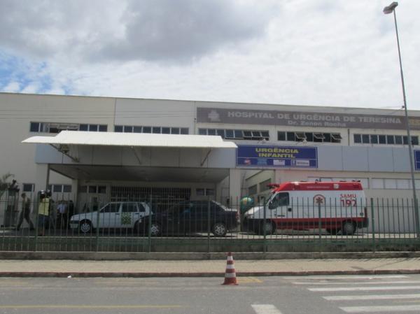 Vítima está internada no Hospital de Urgência de Teresina.(Imagem:Catarina Costa / G1)