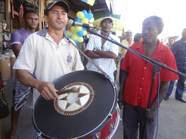 Sanfoneiros animaram o Mercado Público Central de Floriano.(Imagem:FlorianoNews)