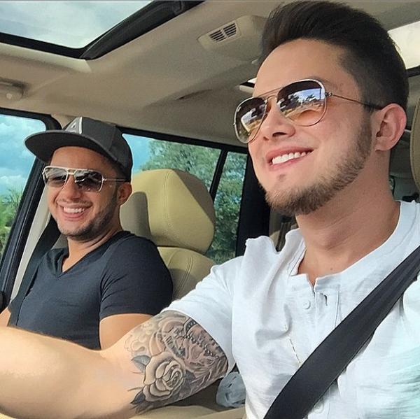 Cristiano Araújo com o empresário Vitor Leonardo.(Imagem:Reprodução / Instagram)