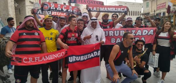 Torcedores do Flamengo no Catar.(Imagem:Janir Júnior)