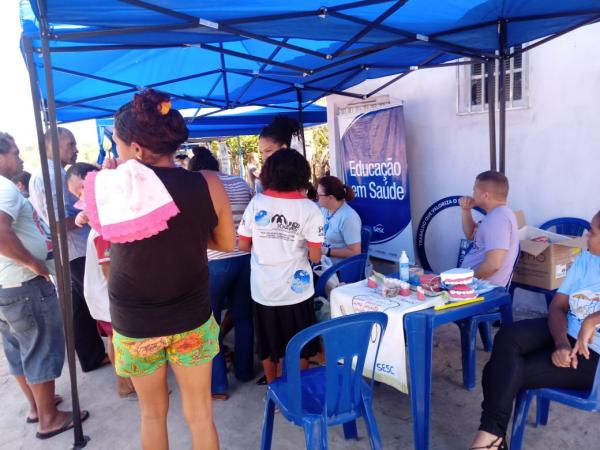 Igreja Católica, FAESF e Sesc promovem ação social no Bairro Riacho Fundo(Imagem:Conselho Diocesano do Laicato)