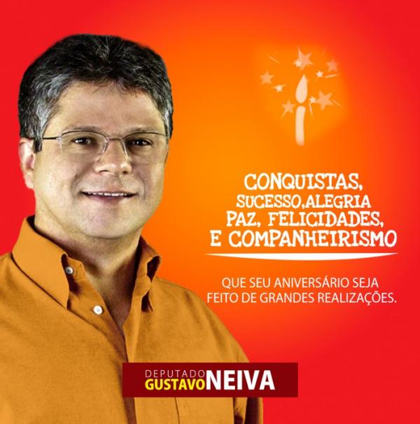 Deputado Gustavo Neiva recebe homenagem em dia de aniversário.(Imagem:Assessoria SFBrasil)
