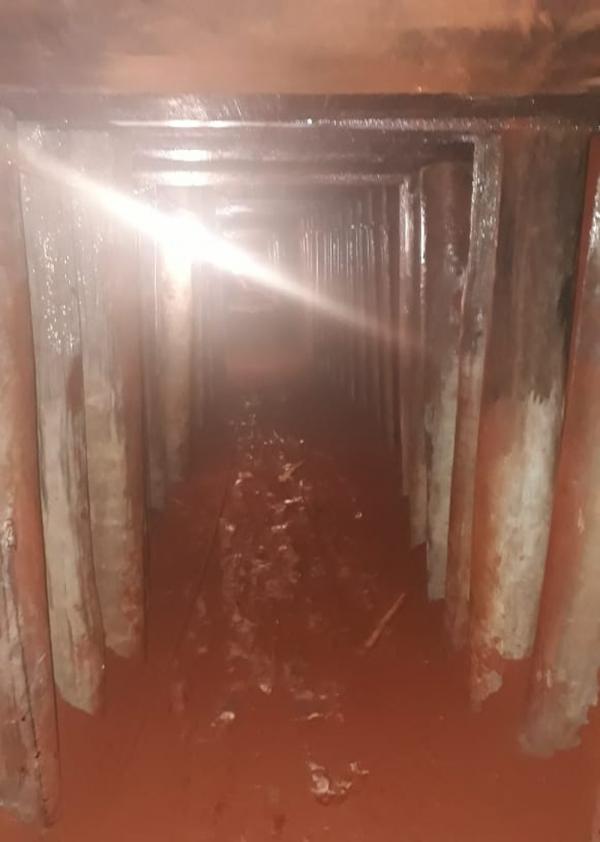 Túnel com cerca 60 metros é descoberto pela polícia em Campo Grande.(Imagem:Polícia Civil/Divulgação)