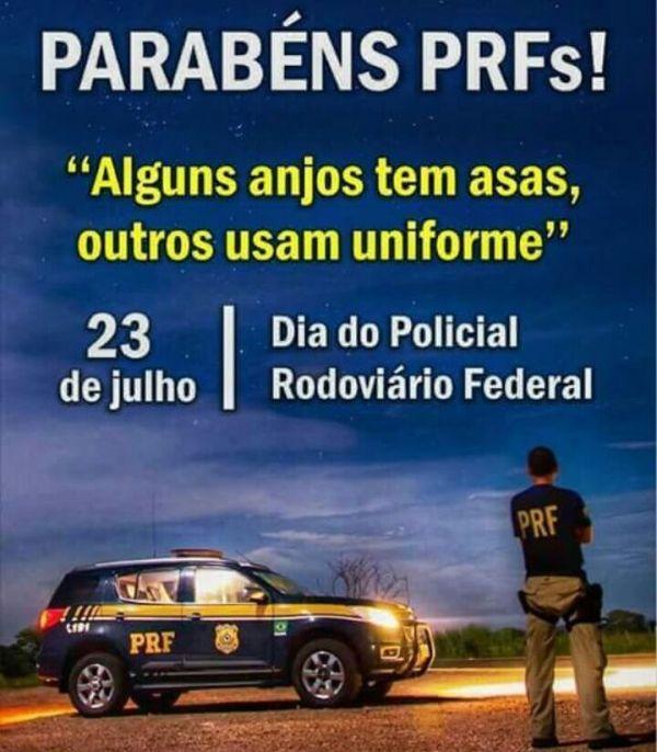 No Dia do Policial Rodoviário Federal, inspetor parabeniza corporação de Floriano.(Imagem:Reprodução)