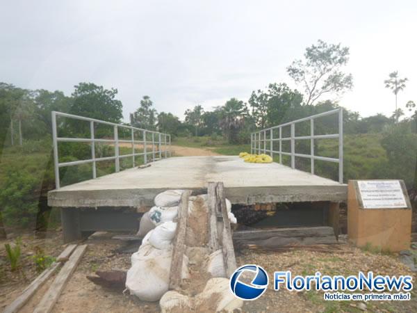 Ponte da localidade Manga entra em fase final da construção.(Imagem:FlorianoNews)