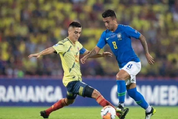 Brasil arranca empate com a Colômbia na estreia no quadrangular do Pré-Olímpico(Imagem:Lucas Figueiredo/CBF)