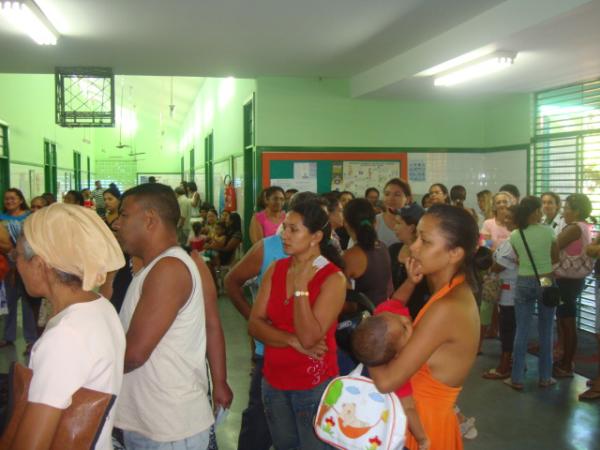 Filas de espera na Maternidade Wall Ferraz(Imagem:Acesse Piauí)
