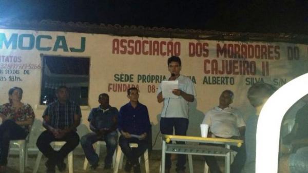 Nova diretoria da Associação de Moradores do Bairro Cajueiro II é empossada.(Imagem:Arquivo pessoal)