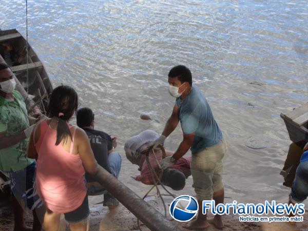 Homem é encontrado morto no rio Parnaíba.(Imagem:FlorianoNews)