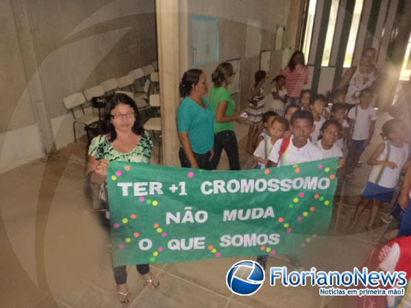 Escola Raimundinha Carvalho realiza atividades pelo Dia Internacional da Síndrome de Down.(Imagem:FlorianoNews)