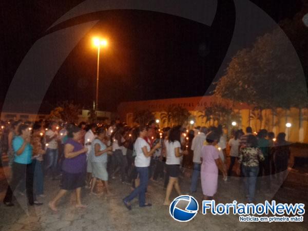 Encerrado o 14º Cerco de Jericó na Paróquia de Nossa Senhora das Graças.(Imagem:FlorianoNews)