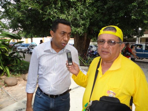 Renato Costa em entrevista com o Prefeito Joel(Imagem:FlorianoNews)