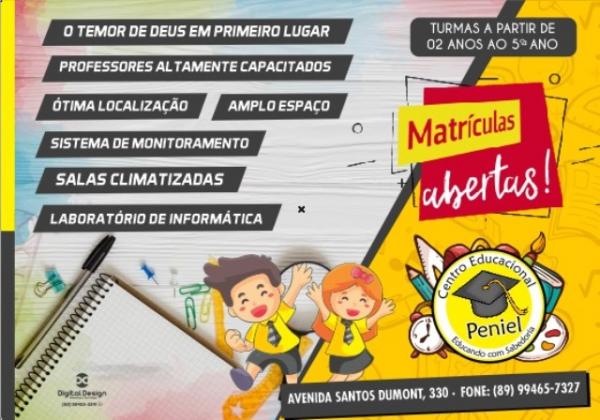 Campanha de Matrículas(Imagem:Centro Educacional Peniel)