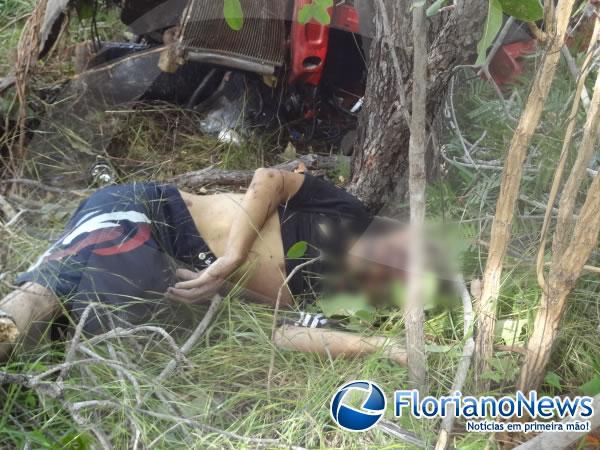 Jovem morre ao colidir em árvore na BR 343(Imagem:FlorianoNews)