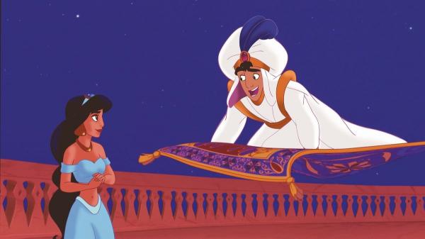 Animação Aladdin, da Disney, de 1992.(Imagem:Reprodução/Disney)