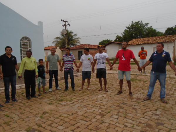 Caminhada leva homens até o Santuário de Nossa Senhora da Guia.(Imagem:FlorianoNews)