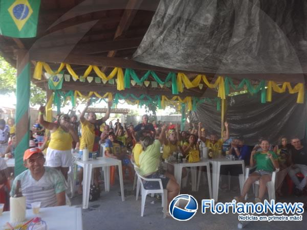 Torcidas de Floriano e Barão de Grajaú comemoraram vitória sofrida do Brasil contra o Chile. (Imagem:FlorianoNews)