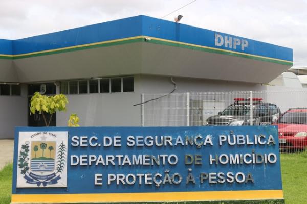 Departamento de Homicídio e Proteção à Pessoa (DHPP) em Teresina.(Imagem:Lucas Pessoa/G1)
