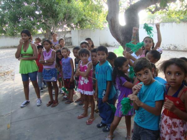 Alunos da escola Antonio Waquim em Gincana cultural(Imagem:redação)