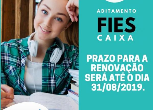 FAESF informa sobre aditamento de renovação do Novo Fies Caixa.(Imagem:Divulgação)