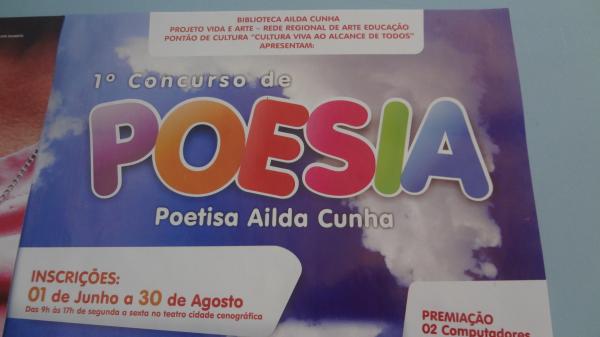 Divulgado o resultado do 1º Concurso de Poesia em Floriano. (Imagem:FlorianoNews)