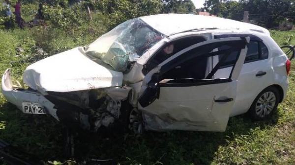 Uma das vítimas não resiste e entra em óbito após acidente na zona rural de Floriano.(Imagem:Floriano01)