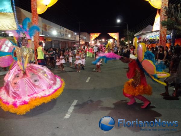 Cores, brilhos e samba no pé marcaram os desfiles das escolas de samba. (Imagem:FlorianoNews)