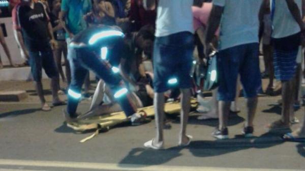 Homem provoca sequência de acidentes e é detido por populares em Floriano.(Imagem:FlorianoNews)